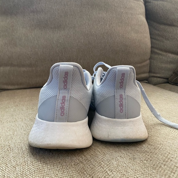 adidas Women's Gray and White Sneakers - Picture 2 of 6